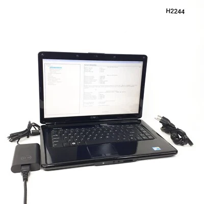 Dell Inspiron 1545 15.6"Core2Duo P8600 4GB Ram 160GB HDD No OS Boot BIOS H2244 - Image 1 of 4