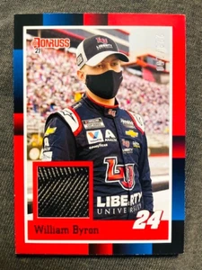 2021 Donruss William Byron Retro 1988 Race Used Tire Relic Card Red /250 Rare - Picture 1 of 2