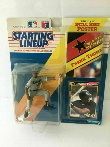 1992 Starting Lineup Frank Thomas Action Figure Trading Card & Poster MLB Sox Cover