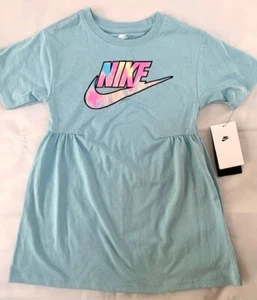 NIKE GIRLS LOGO T-SHIRT DRESS SIZE 6 NWT - Picture 1 of 3