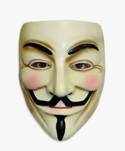 V for Vendetta Mask - Guy Fawkes - Flesh - Costume Accessory - One Size - Picture 1 of 2