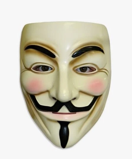 V for Vendetta Mask - Guy Fawkes - Flesh - Costume Accessory - One Size - Image 1 of 2