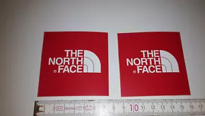 2 x Alte Aufkleber THE NORTH FACE KLEIDUNG Mode 7,5x7,5 cm - Bild 1 von 2
