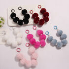 Multicolor Plüschkugel Perlen Keychain Fashion Creative Pearl Mobilfunkkette 