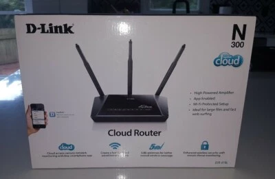 D-LINK Wireless N 300 Cloud, Wireless Router 4 Port  WIFI  - Image 1 of 4