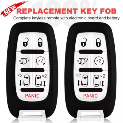 2 llaves inteligentes Prox sin llave desbloqueadas para Chrysler Pacifica 2017-2022 M3N-97395900 Foto 1 de 4