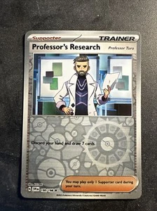 2023 Pokémon Scarlet Violet Reverse Holo Trainer Professors Research Turo 190 - Picture 1 of 2