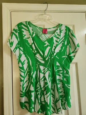 Lily Pulitzer Girls Top With Pompoms Size XL (14/16) - Image 1 of 3