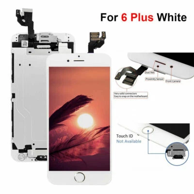 For iPhone 6 Plus LCD Display Touch Screen Digitizer Complete+Button Replacement - Image 1 of 4