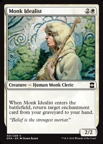 x1 Monk Idealist - Eternal Masters - NM - MTG - Image 1 of 1