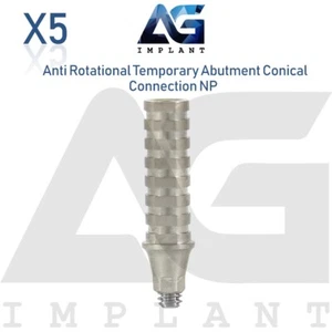 5 Titanium Temporary Prosthetic With Hex NP Conical Connection With Screw - Picture 1 of 3