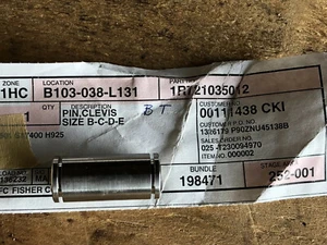 Fisher Controls Gabelkopfstift 1R721035012 Größe B-C-D-E Ventil - Bild 1 von 2