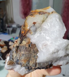 Wolframite avec oxydes, Bancarel, Leucamp, Aurillac, Cantal (15), France - Picture 1 of 10