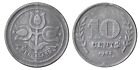 NETHERLAND; NETHERLAND; 10 cents; 1942; GERMAN OCCUPATION: tulips / LD152
