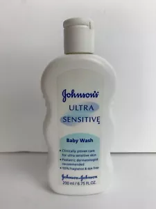 Vintage Johnson’s Ultra Sensitive Baby Wash 200 ml / 6.75 Fl Oz, Discontinued - Picture 1 of 4