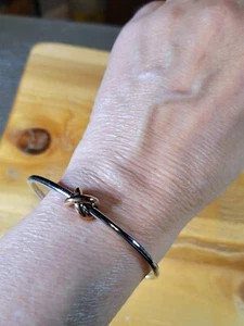 MVMT Stainless Steel Cuff Bracelet with 8K Rose Gold Plated Knot - Picture 1 of 10