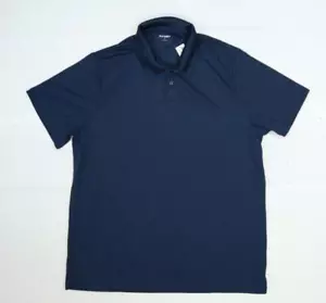 Old Navy Moisture Wicking Tricot Uniform Polo Shirt Top Poink Navy Blue Mens XL - Picture 1 of 11