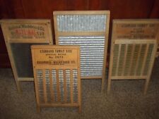4 Vintage Washboards/Maid=rite, National Glass washboard/ Antique Collectibles
