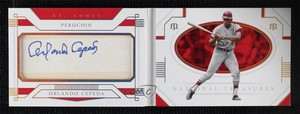2021 National Treasures Cut Signature Booklets Names /25 Orlando Cepeda Auto HOF