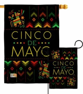 Serape Cinco de Mayo Arpillera Jardín Bandera Verano Decorativo Patio Casa Banner - Imagen 1 de 19