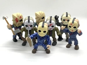 The Loyal Subjects Jason Voorhees Lot Of 7 Metallic Exclusive Rare Bloody - Picture 1 of 8