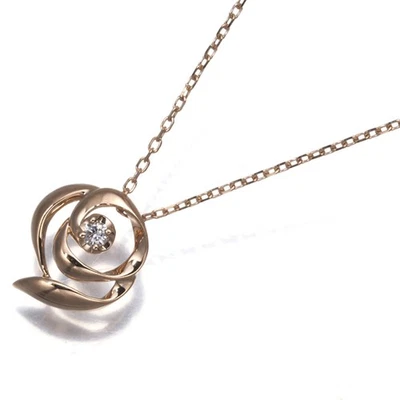 Auth VENDOME Necklace Diamond Christine 18K 750 Rose Gold  - Image 1 of 4