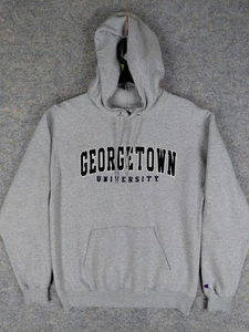 Georgetown Sweatshirt Herren Small Champion grau Hoodie Pullover Baumwolle - Bild 1 von 13