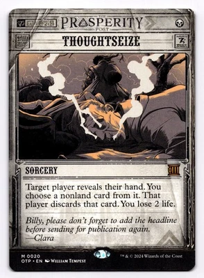 Thoughtseize OTP 20 - Normal - NM - Magic the Gathering - Image 1 of 2