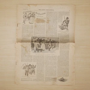 1891 Dec LADIES' HOME JOURNAL MAGAZINE- GREAT ILLUSTRATIONS & ADS - p5 - p44 - Picture 1 of 11