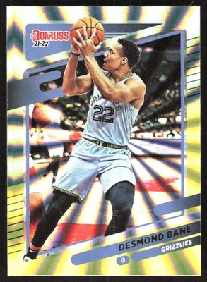 6972I 2021-22 Donruss #44 Desmond Bane Holo Green and Yellow Laser - Image 1 of 2