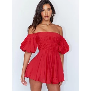 Prinzessin Polly Damengröße 6 Medium Halton rot Puffärmel Minikleid - Bild 1 von 8