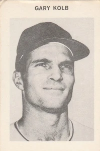 Mini tarjeta de juego de béisbol 1969 Milton Bradley Gary Kolb - Imagen 1 de 1