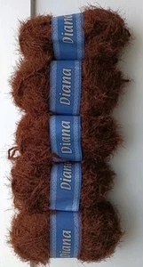 Fabulous 320g Brown Soft Eyelash Chunky Knitting Crochet Craft Yarn NEW - Picture 1 of 3