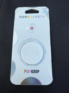 PopSockets Textured White Floral Pattern PopSocket Pop Socket Popsocket - Picture 1 of 3
