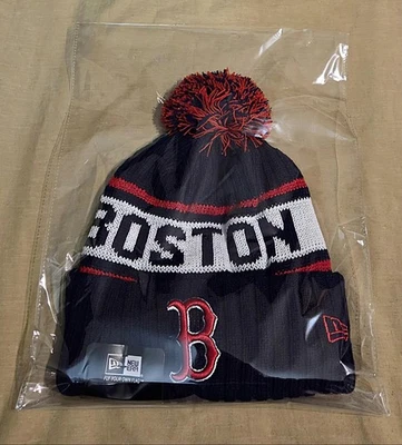 Gorro de invierno tejido de los Medias Rojas de Boston nuevo adulto unisex Jarren Duran Foto 1 de 2