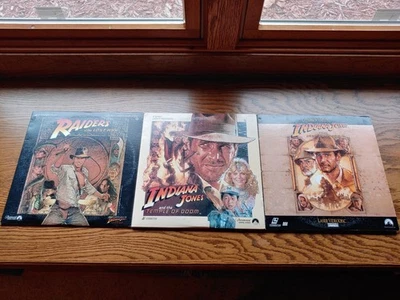 Indiana Jones Trilogy Laserdisc Raiders & Temple & Last Crusade  - Image 1 of 4