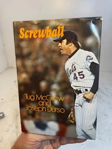 Screwball Tug McGraw & Joseph Durso 1974 Houghton Mifflin Hardcover - Bild 1 von 8