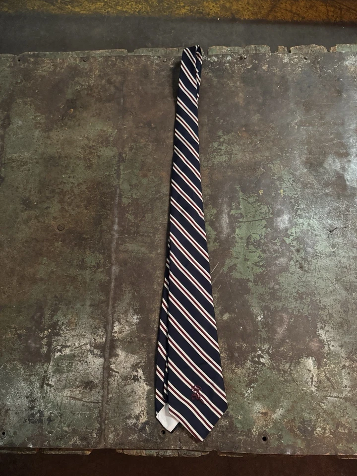 Corbata de cuello vintage condesa Wara a rayas diagonales Foto 1 de 4