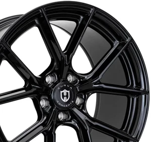 19" CURVA CONCEPTS CFF70 GLOSS BLACK WHEELS FOR MERCEDES S CLASS S400 S500 S600 - Picture 1 of 15