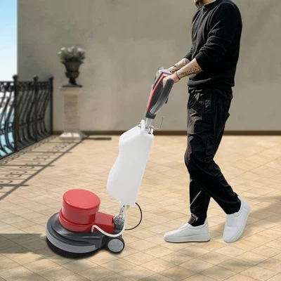 Limpiador de alfombras y pisos todo en uno 8L con cepillos dobles para pulido y cera Foto 1 de 4