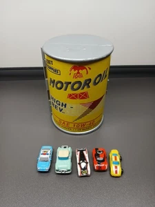 Vintage Galoob Micro Machines, Secret Auto Supplies Oil Can With 5 Cars - Picture 1 of 4