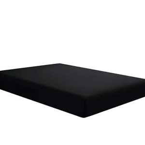 Sfoothome Black Fitted Sheet 14 Inch Pocket Deep Microfiber Sheets Queen Size - Picture 1 of 5