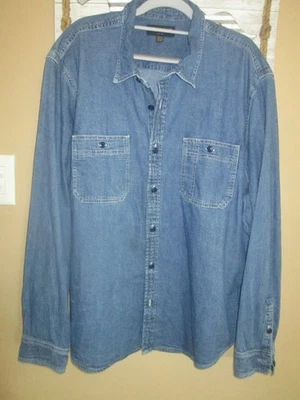 MENS LUCKY BRAND DENIM SHIRT,SZ XL XXL - Image 1 of 3