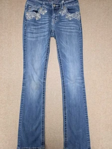 Damen MISS ME Mid-Rise Slim Boot Denim Jeans Größe 26 - Bild 1 von 6