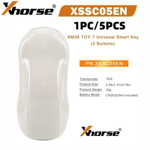 Xhorse XSSC05EN XM38 Universal Smart Key Supercar Marble Grey Color 3 Buttons - Picture 1 of 10