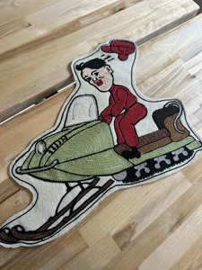 vintage snow mobile embroidered patch - Picture 1 of 5