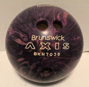 Brunswick AXIS Bowlingkugel 10 Pfund 6 Unzen lila & rosa Marmor Wirbel - Bild 1 von 6