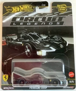 NEW Hot Wheels CHASE Car Circuit Legends Black FERRARI 499P 0/5 JBK66 1:64 Scale - Picture 1 of 3