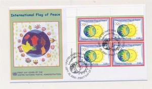 D349407 United Nations New York Bureau FDC International Flag of Peace - Picture 1 of 1