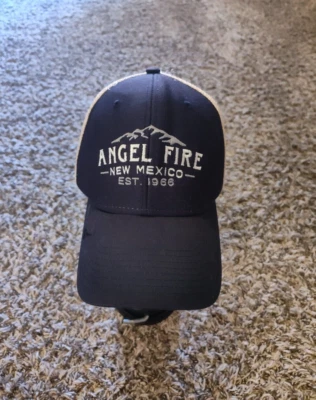 Angel Fire Nuevo México Sombrero Adulto Hombre Negro Correa Trasera Gorra Gancho Ajustable Lazo Foto 1 de 4
